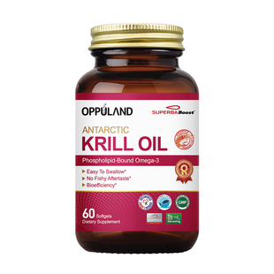 oppuland美国原装进口Krill Oil磷虾油omega-3纯南极鱼油软胶囊