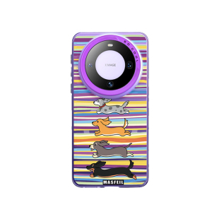 MASFEIL × 奔跑狗狗适用华为Mate60pro手机壳磁吸支架mate40保护套潮牌mete50网红全包创意防摔30新款60Pro+