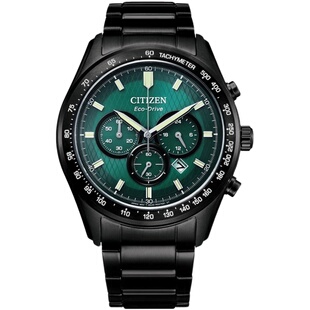 Citizen西铁城光动能男士手表极光绿水鬼二代休闲男表CA4455-86X