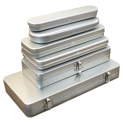 长方形磨砂马口铁翻盖盒子