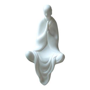 德化白瓷摆件工艺品香插无相佛人物中式桌面创意禅意陶瓷观音佛像