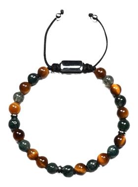 pohier宝喜儿水草玛瑙虎眼石手链