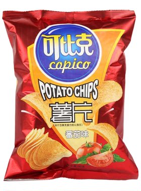 达利园可比克薯片55g*12包袋装烤薯片休闲零食乐纯切薯片事马铃薯