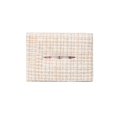 小香风车载纸巾收纳盒挂式