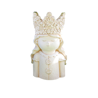 多肉花盆家用户外庭院轻奢高级感创意复古天使大号绿萝蝴蝶兰花