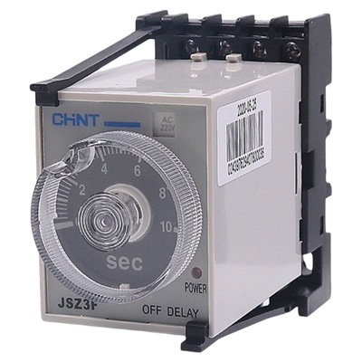 正泰断电延迟时间继电器JSZ3F延时220vAC 24vDC 380V控制器ST3PF