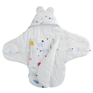 初生婴儿防惊跳襁褓春夏秋款新生儿宝宝包被纯棉出院抱被产房包单