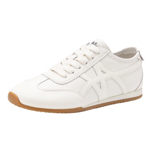 星期六时尚软底小白鞋女鞋子2026春季新款真皮德训鞋运动鞋休闲鞋