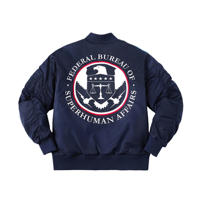 【黑袍纠察队官方联名】WHOOSIS  超人事务调查局MA1薄棉夹克男女