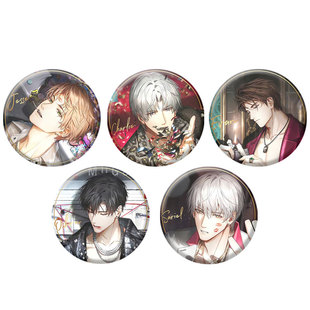 光与夜之恋情热至深萧逸查理苏夏鸣星陆沉吧唧马口铁胸章挂件定制