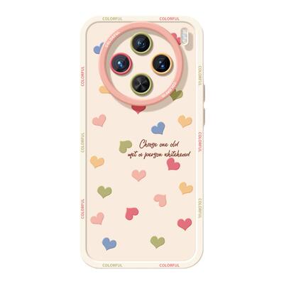 适用vivox300手机壳女款x200保护套x80pro硅胶x70全包防摔x60tpro磨砂x50新款x90个性viv0彩色爱心pro+软外壳