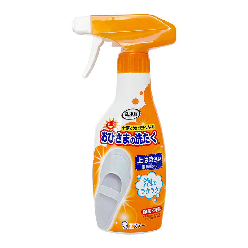 日本进口ST小鸡仔小白鞋清洁剂去污去黄增白洗鞋刷鞋神器泡沫喷雾