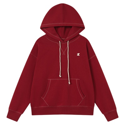 CryingCenter 合身苹果刺绣连帽卫衣 不加绒 哭喊中心