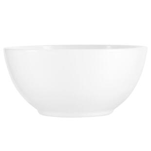 乐美雅饭碗家用面碗可洗碗机汤碗纯白微波炉餐具耐高温钢化玻璃碗