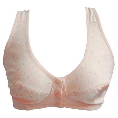 妈妈大码棉质前搭扣文胸哺乳内衣
