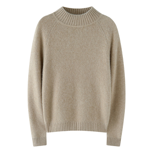 LP同款山羊绒衫女秋冬新款半高领宽松加厚毛衣时尚显瘦羊毛衫打底