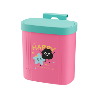 厨房垃圾桶挂式厨余专用免弯腰2026新款高颜值卫生间带盖纸篓家用