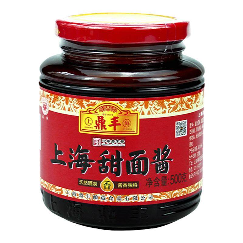【爆款热卖】鼎丰上海甜面酱500g北京烤鸭京葱饼蘸酱手抓煎饼拌酱