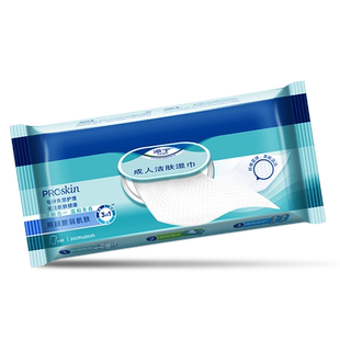 TENA/添宁Proskin成人洁肤柔软湿巾随身装40抽*4包家用手口可用