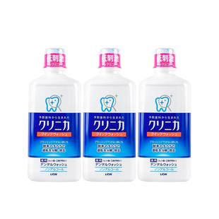 【自营】日本进口LION狮王齿力佳酵素漱口水450ml*3瓶无酒精