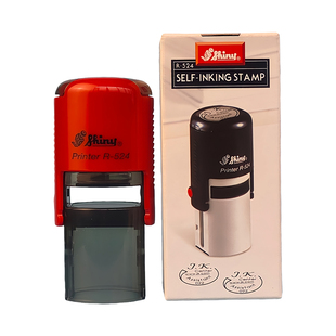 台湾三胜shiny印章r-517文本回墨印章定制r520姓名个性签名名字品检章qcpass检验合格出货标签合格翻斗翻转印