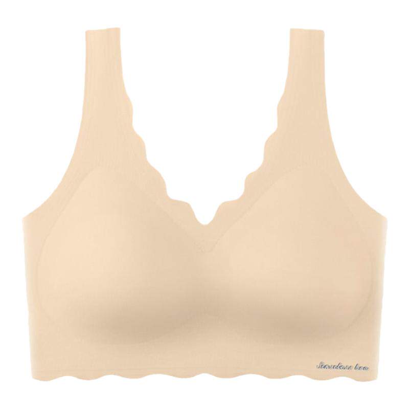 乳胶内衣女无痕隐形聚拢无钢圈调整型运动文胸托胸收副乳防下垂薄