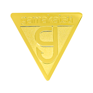 伽玛卡兹gamakatsu专属钓箱三角标logo贴金标银标铜标logo标志