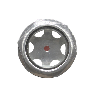 减速机铝合金油标油镜铝油窗空压机圆形观油孔观察镜视孔油杯