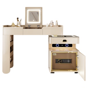 鹿匠隐藏式保险箱2026新款小智智能AI大型梳妆台保险柜一体式1米宽防盗隐形搬不走化妆桌卧室家用床头保险柜