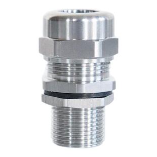 蓝盛 防爆加长螺纹增安粉尘不锈钢防水接头长牙螺纹电缆格兰头