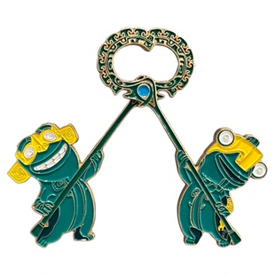 三星堆结界兽金属冰箱贴一对可爱冰箱贴磁贴饰品四川旅游纪念品