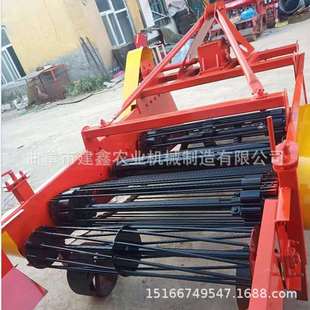 药材收获机厂家多功能黄芪收获机震动筛挖药机高效链条起根机