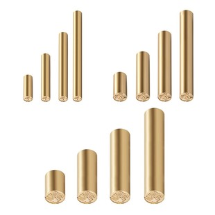 私人章定制铜章圆章印个人姓名签名黄铜闲章书画引首压角印章定刻