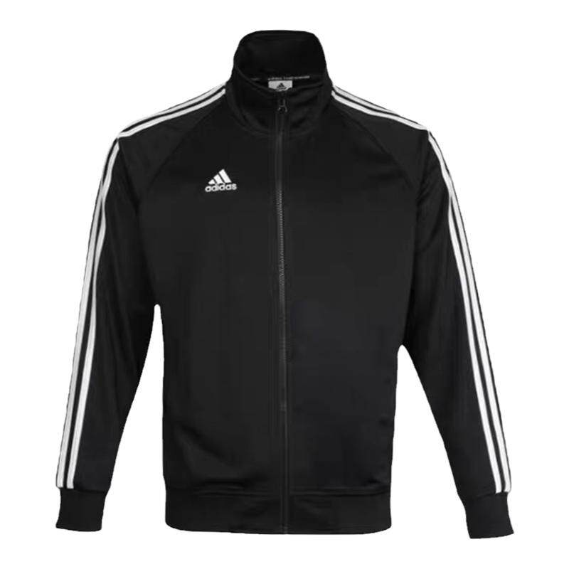 Adidas阿迪达斯外套春秋季男女旗舰官网经典三条杠休闲立领夹克衫