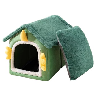 猫窝冬季保暖过冬半封闭猫屋猫咪冬天神器猫床宠物房子睡觉狗窝