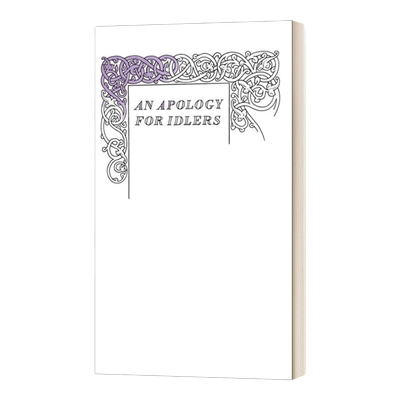 英文原版 An Apology for Idlers 史蒂文森 向懒汉致歉 英文版 进口英语原版书籍