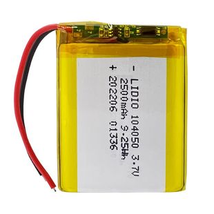 lidio绍能电子104050聚合物锂电池3.7v足容量2500mAh默认带保护板