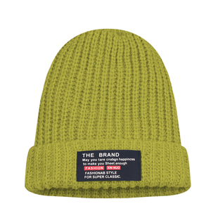 帽子显脸小适合方圆脸堆堆帽子女冬大头围针织帽绿色毛线帽冷帽男