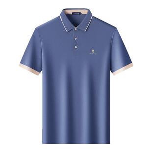 [7A抗菌/双面丝光]梦特娇男士Polo衫夏季短袖纯棉t恤父亲节礼物Z