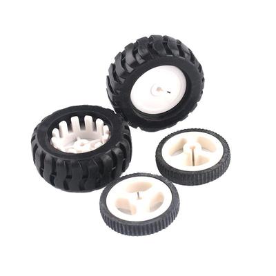 D字轴橡胶轮胎34/43MM一件也包邮