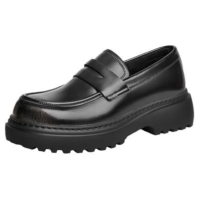 百丽通勤厚底德比鞋男20