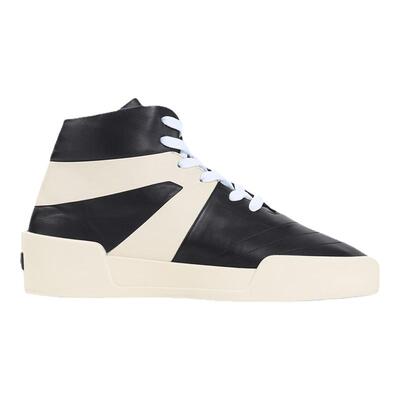 FOG小牛皮橡胶底高帮圆头运动鞋