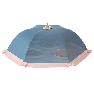 快乐鱼盖菜罩家用饭菜罩子遮尘2025新款桌可折叠防尘餐桌菜盖伞罩