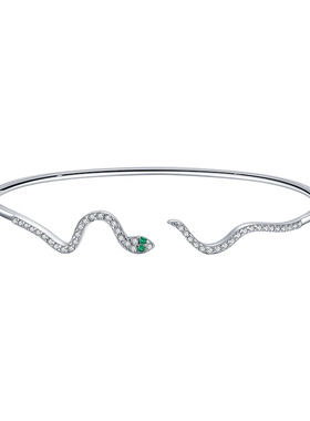 小蛇纯银手镯女ins小众设计手链