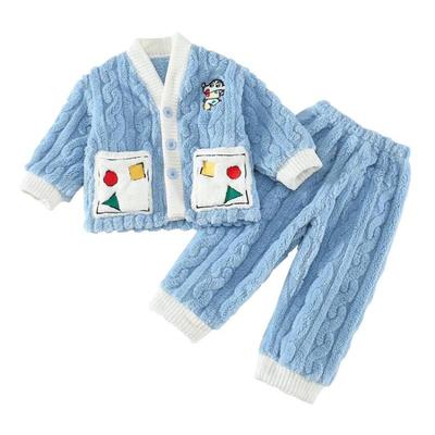 男童秋冬季家居服睡衣套装