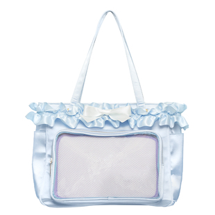 MOWAP芭蕾缎带缎面托特痛包二次元大容量丝带通勤牛马手拎手提包