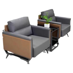 办公沙发椅单人位接待商务会客厅简约休息区小沙发办公室茶几组合