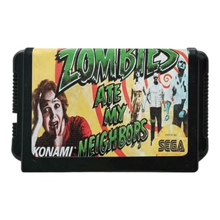 SEGA世嘉MD游戏卡ZOMBIES复古经典家用游戏机配件鬼邻居僵尸大战