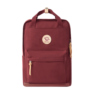 CANVAS REPUBLIC帆布共和国轻便出行双肩背包女显白气质红色系