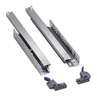 悍高M3.0托底轨三节全拉出隐藏同步阻尼抽屉轨道三维调节承重更强